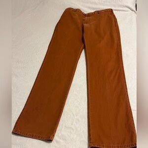 PETER MILLAR Pants Men's 38 RARE Rust Color Pima Cotton Flat Front Classic